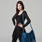 SARAH - Asymmetric-Hem Side-Slit Knit Top