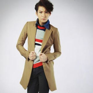One Button Long Blazer