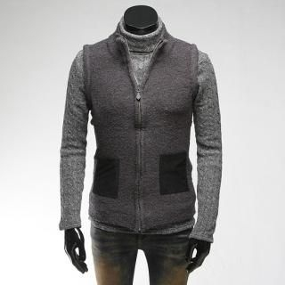 Pocket-Accent Fleece Vest