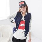 CatWorld - Color-Block Baseball Jacket