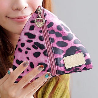 Leopard Print Triangle Pouch