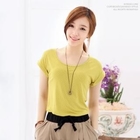 Soneed - Dotted Round-Neck T-Shirt