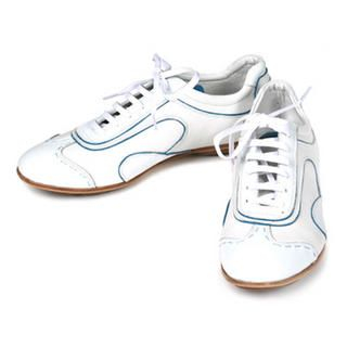 Handmade Wing Tip Sneakers White