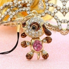Miss Girl - Rhinestone Dog Mobile Strap