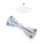 Fit-to-Kill - Stars rivet denim bow hair pin -light blue