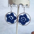MyLittleThing - Lace Flower Ring Earrings(Blue)