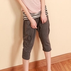 ZOO - Elastic-Waist Cropped Harem Pants