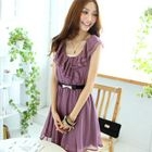 Tokyo Fashion - Ruffle-Front Chiffon Dress