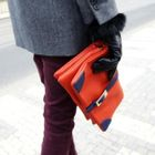 SARAH - Faux-Leather Clutch with Strap