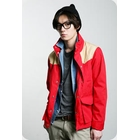 KENZI - Funnel-Neck Contrast Yoke Jacket