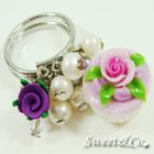 Sweet & Co. - Sweet Mini Purple Glitter Cupcake Floral Ring