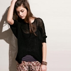 SPICY HOLIC - Pocket-Front Knit Top