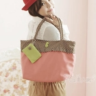 PG Beauty - Dotted Panel Tote with Coin Purse
