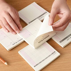 Eggshell Houseware - Mini Schedule Note Pad Eggshell Houseware - Mini Schedule Note Pad