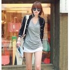 REDOPIN - Contrast-Trim Zip Jacket
