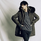 Rememberclick - Inset Jacket Hooded Padded Jacket