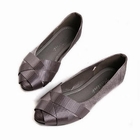 Smoothie - Cross-Strap Satin Flats
