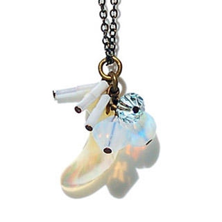 Moonstone & Shell Necklace