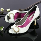 ganzi - Patent Peep Toe Pumps
