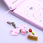Sweet & Co. - Sweet Mini Pink Cake Slice Cell Phone Strap Sweet & Co. - Sweet Mini Pink Cake Slice Cell Phone Strap