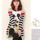 ZOO - Contrast-Trim Striped Cardigan