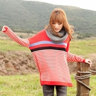 Tokyo Fashion - Loose-Fit Striped Knit Top