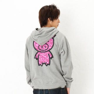 Long-Sleeve Print Hoodie - Leopard Pig Long-Sleeve Print Hoodie - Leopard Pig