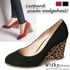 Wifky - Leopard Print Wedge Pumps