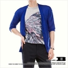 Style Impact - 3/4-Sleeve Sheer Knit Cardigan