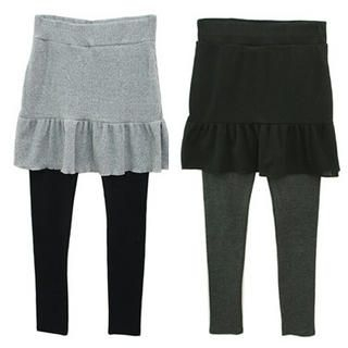 Inset Knit Skirt Leggings Inset Knit Skirt Leggings