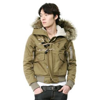 Faux-Fur Trim Hooded Toggle Jacket