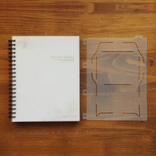 Set: 'Ancien Cahier' Spring Notebook + Envelope Template