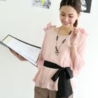 59th Street - Bow-Accent Chiffon Top