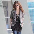 PUFFY - Leopard Patterned Trim Jacket