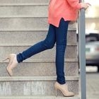 CLICK - Elastic-Waist Skinny Jeans