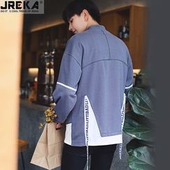 Jacka - Loose-Fit Tie-Accent Pullover Jacka - Loose-Fit Tie-Accent Pullover