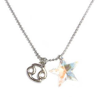 'Starry Cancer' - Zodiac Sign Necklace with Swarovski Sparkling Crystal Star 'Starry Cancer' - Zodiac Sign Necklace with Swarovski Sparkling Crystal Star