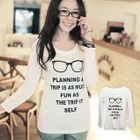 Clair Fashion - Long-Sleeve Scoopneck T-Shirt