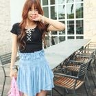 ARIA MALL - Lace-Up Front Top