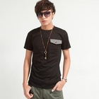 Free Shop - Short-Sleeve Flap Accent T-Shirt
