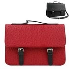 Mikko - Faux-Ostrich Skin Messenger Bag