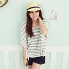 CatWorld - Lace-Trim Striped Top