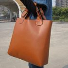 Smoothie - Faux-Leather Satchel With Cross Strap