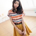 BAIMM - Mock Two-Piece Striped Dress