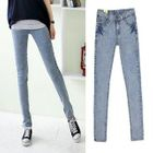 Miss Hong - Washed Skinny Jeans