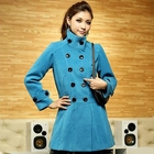 JK2 - Funnel-Neck Double-Breasted Coat