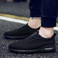 Chariot - Knit Lace-Up athletic Sneakers Chariot - Knit Lace-Up athletic Sneakers