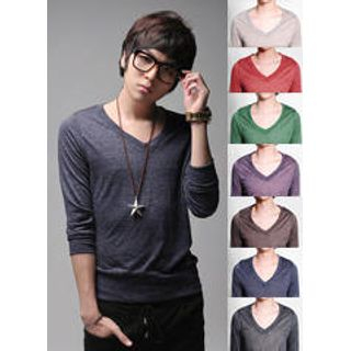 V-Neck Knit Top
