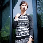 INTHING - Tribal-Patterned Long Sleeve Knit Top