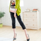Tokyo Fashion - Elastic-Waist Washed Cropped Jeans